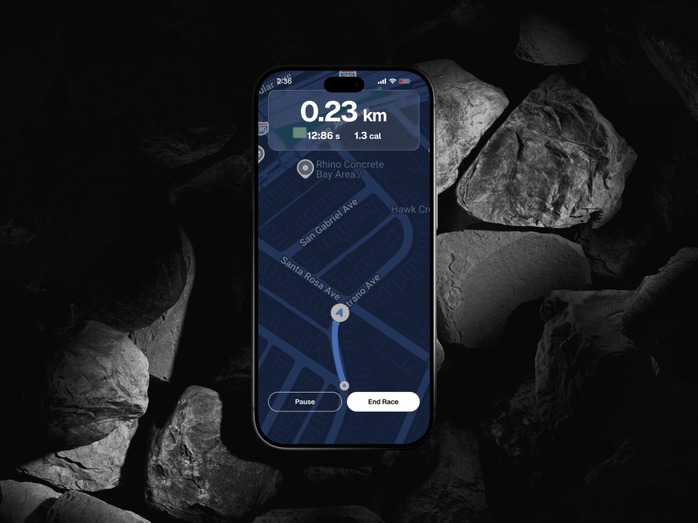 Sprance run-tracking app